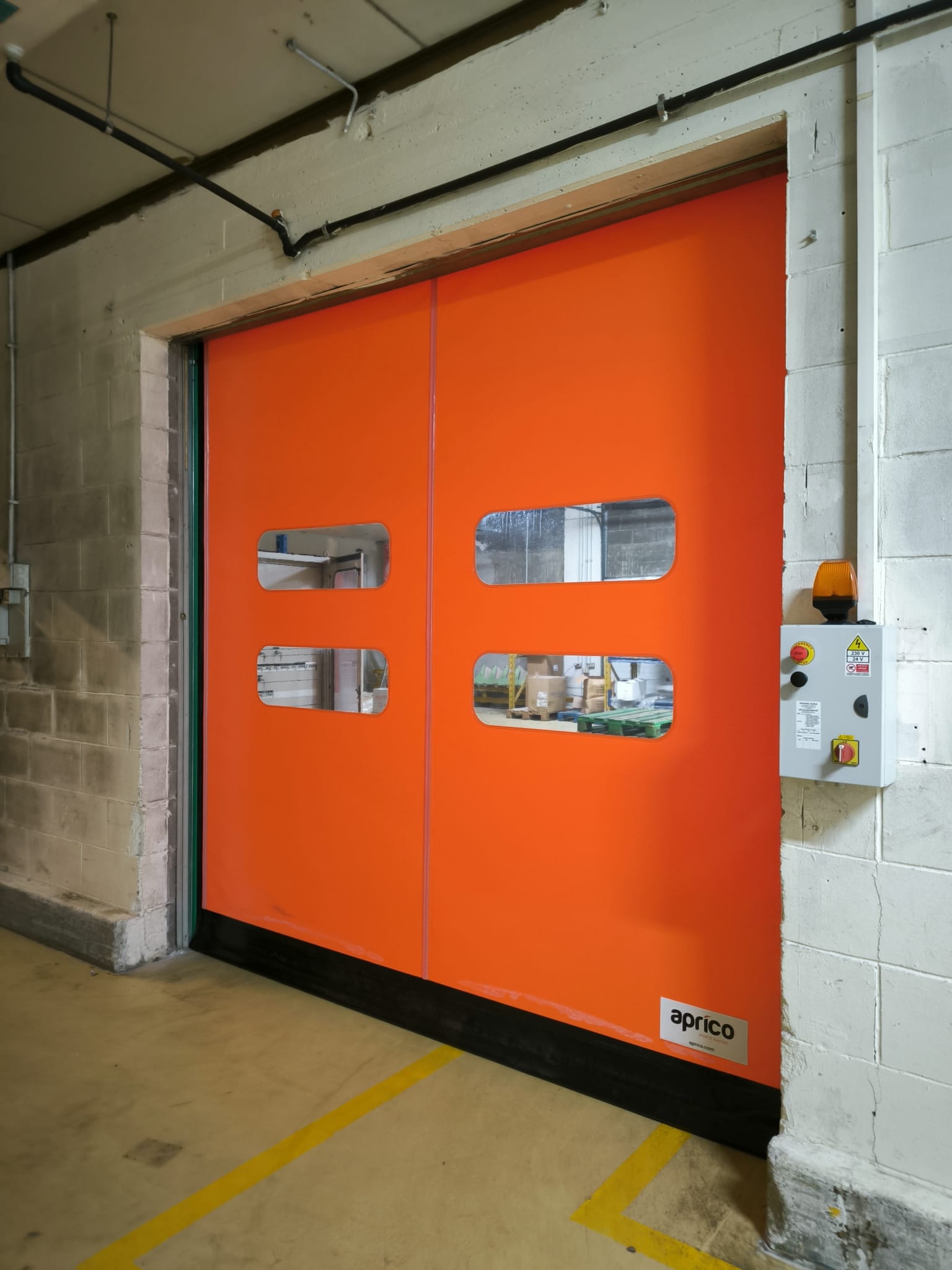 porta rapida per capannoni industriali