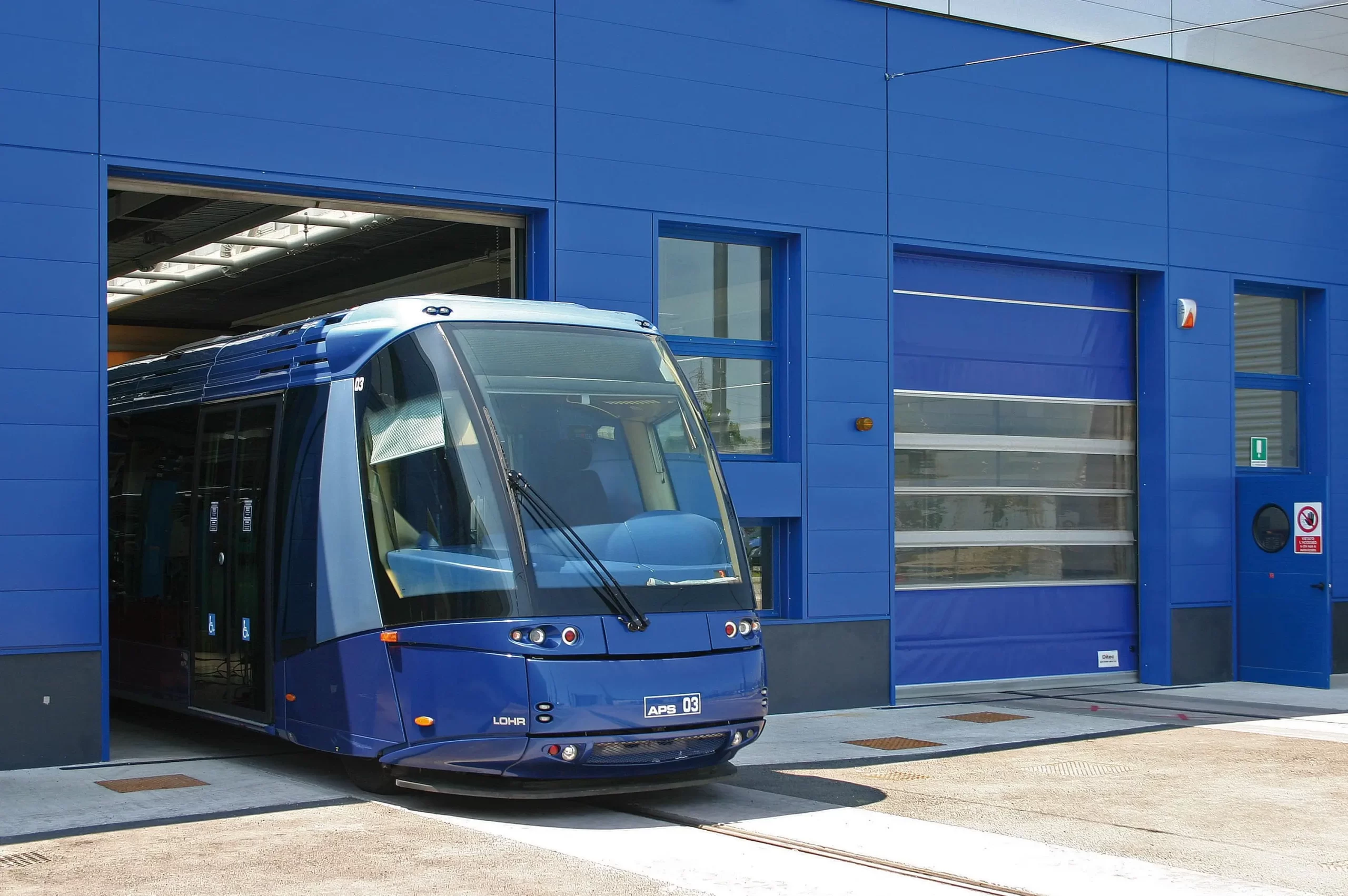 porte rapide per depositi ferrotramviari