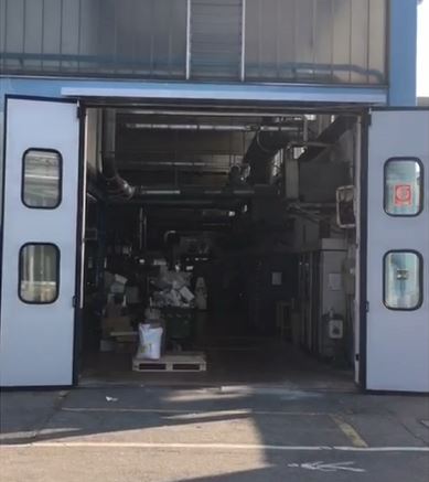 Portoni a libro Aprico motorizzati.